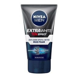 Nivea (Men) - Extra White 10x Effect - Anti Dark Spots + Detox Mud Foam (50g)