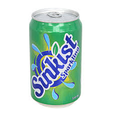 Sunkist - Sparkling Carbonated Drink Can (330ml)
