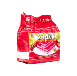 Amico - Strawberry Layer, Swis Roll Cake (18gx12pcs) (Halal)