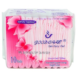 Good Care - Sanitary Pad - Normal Super Long Night Use (10pads) Pink