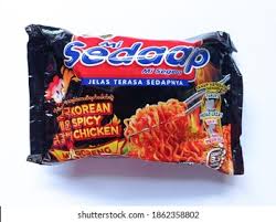 Sedaap Mi Segera - Korean Spicy Chicken - Fried Noodles (87g) - Black