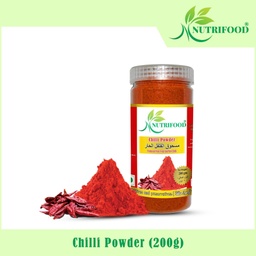 Nutri Food - Chilli Powder (ငရုတ်သီးမှုန့်) (200g/Bottle)