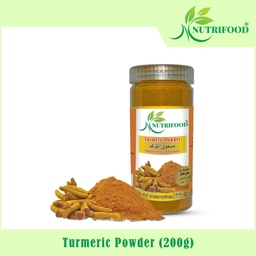 Nutri Food - Turmeric Powder - Kyauksal (နနွင်းမှုန့်) (ကျောက်ဆည်) (200g/Bottle)