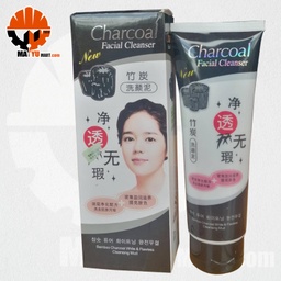 Charcoal Facial Cleanser - Bamboo Charcoal White &amp; Flawless Cleansing Mud (130g)