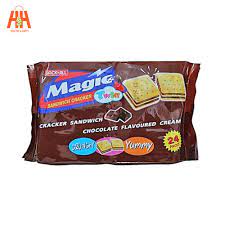 Magic - Sandwich Cracker Chocolate Flavoured Cream (15g) Brown