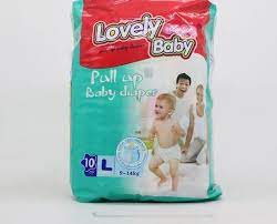 Lovely Baby - Pull Up Baby Diaper - L(10pcs)