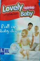 Lovely Baby - Pull Up Baby Diaper - XXL (8pcs)