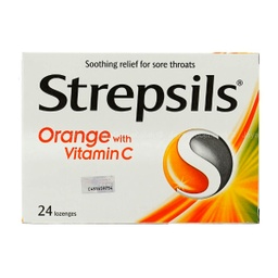 Strepsils Orange Vitamin C - 1Card (6pcs)