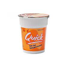 Quick - Tom Yum Shrimp Flavour - Instant Noodle - Cup (60g) - Orange