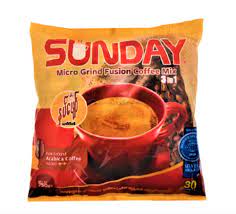 Sunday - Micro Grind Fusion 3 in 1 Coffee Mix (25gx30sachets) နှပ်ဖျော်