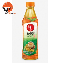 Oishi - Green Tea - Genmai Flavour (350ml) orange