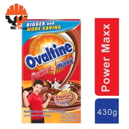 Ovaltine -Power Max Malt Chocolate Drink Powder - Complete Nutrition (430g)