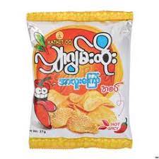 Kathit Oo - Shar Gyun Htoe - Hot Spicy Potato Chips (75g)