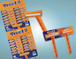 Treet 2 - Platinum Shaving Razor - 5 Twin Blade Cartridges