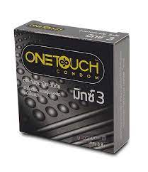 One Touch - Mixx 3 ConDom(Ribbed &amp; Dotted,Contour Shape)