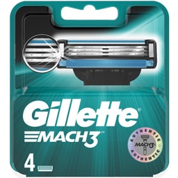 Gillette - Mach3 - Cart 4's Blade - 60 Shaves Per Pack