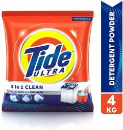 Tide - Ultra 3 In 1 Clean - Semi-Auto &amp; Hand - Wash (4kg)