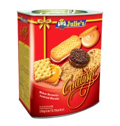Julie's - Greetings - Assorted Biscuit (530g) Tin