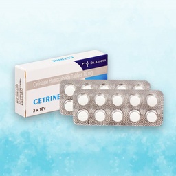 Dr.Reddy's - Cetrine - Cetirizine Hydrochloride Tablets 10mg (1 Card - 10Pcs)