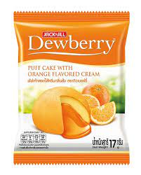 Jack'n Jill - Dewberry - Puff Cake - Orange Flavoured Cream (17g)