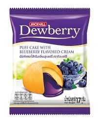 Jack'n Jill - Dewberry - Puff Cake - Blueberry Flavoured Cream (17g)