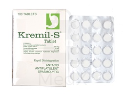 Kremil-S - Antacid Antiflatulent Spasmolytic - Tablet - White
